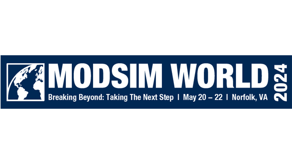 2024 MODSIM World logo with partial globe shown