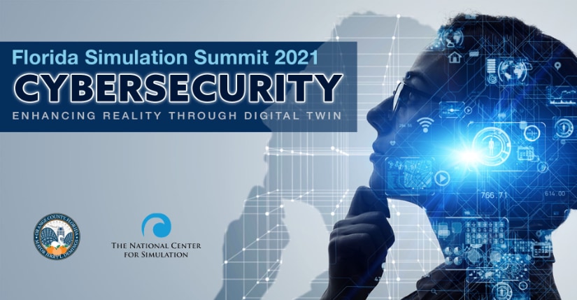 Florida Simulation Summit 2021 Cybersecurity event graphic