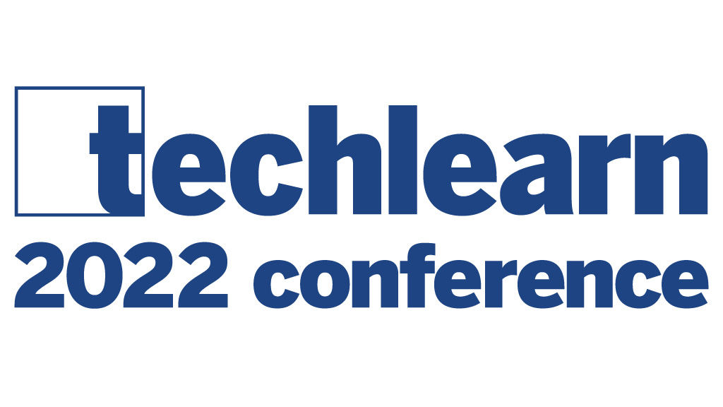 Graphic with the words TechLearn 2022 Conference